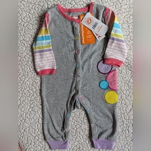 NWT Little MissMatched long-sleeve onesie - size 0-3 months